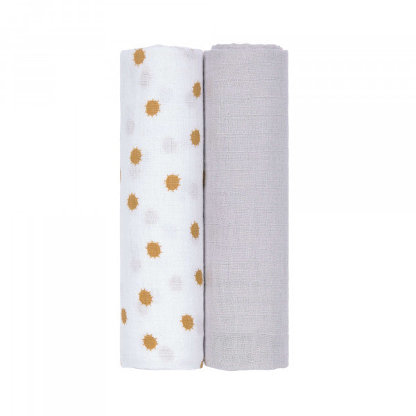 Swaddle & Burp Blanket (2 pcs) XL Adventure Dragonfly