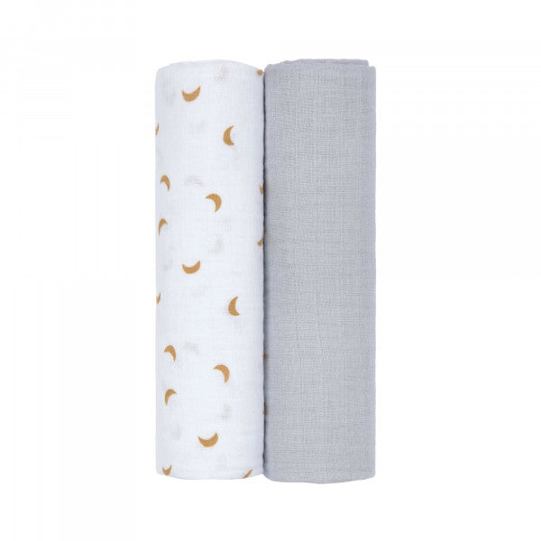 Swaddle & Burp Blanket (2 pcs) XL Adventure Tractor