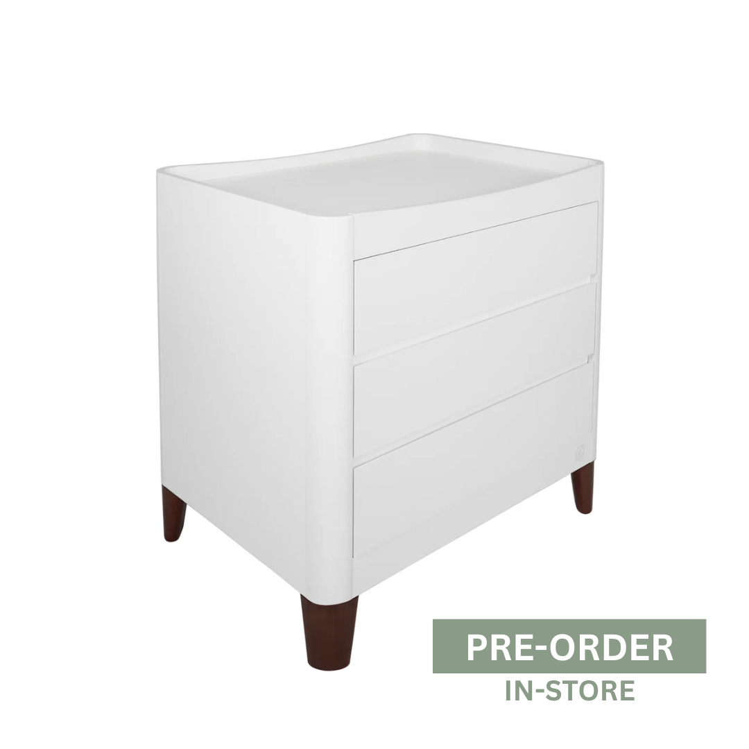 Serena Dresser White & Walnut