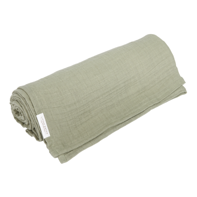 Muslin Swaddle 120 x 120 Olive