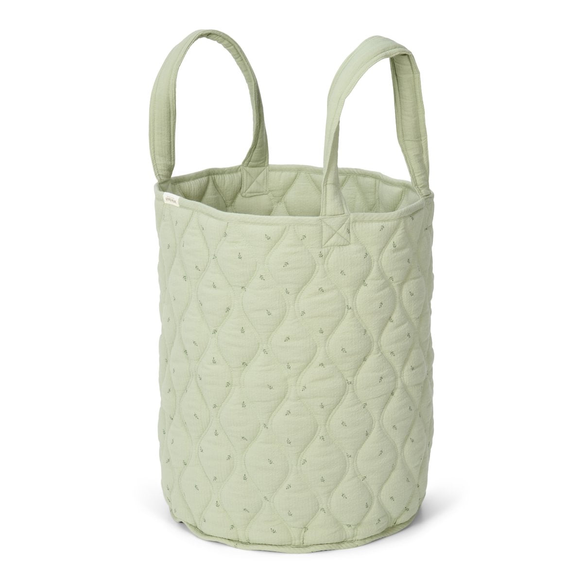 Large Quilted Storage Basket | Pure Sage