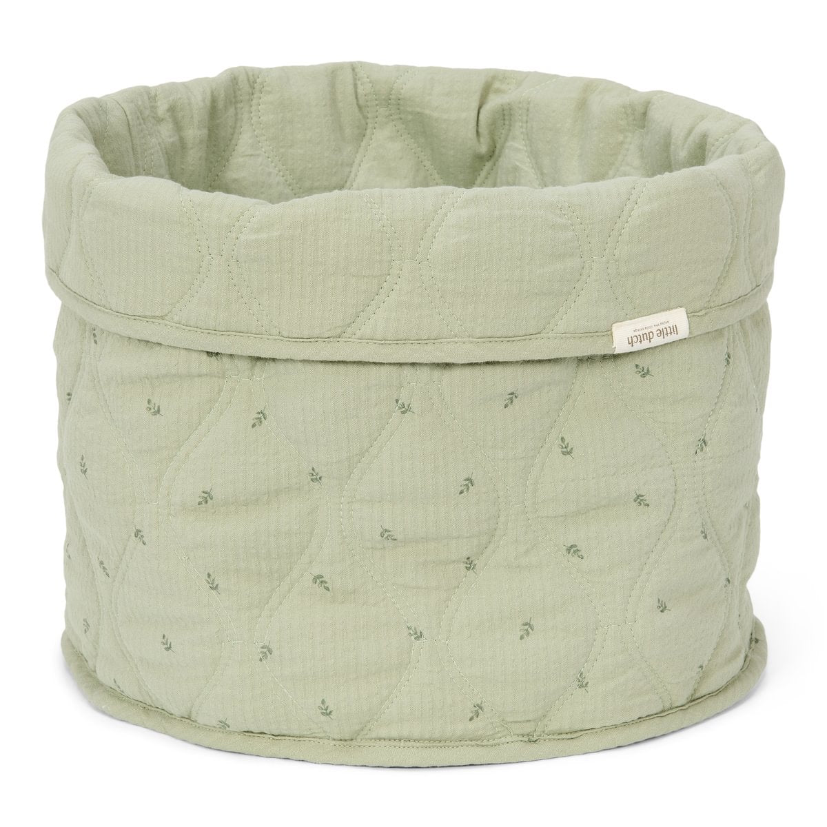 Quilted Storage Basket Medium | Pure Sage