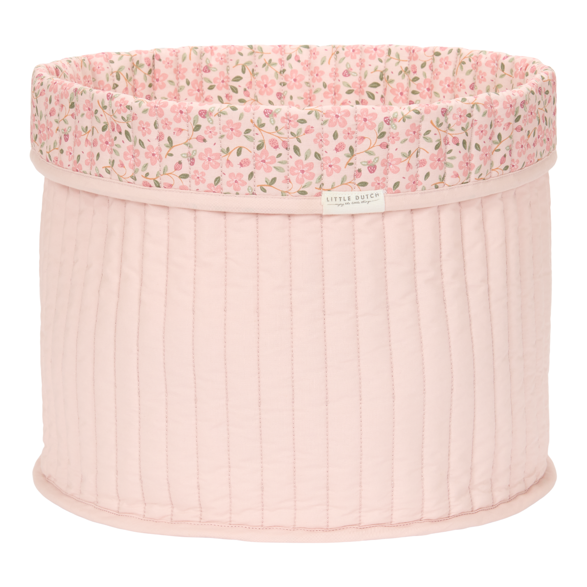 Quilted Storage Basket Large Fairy Floral