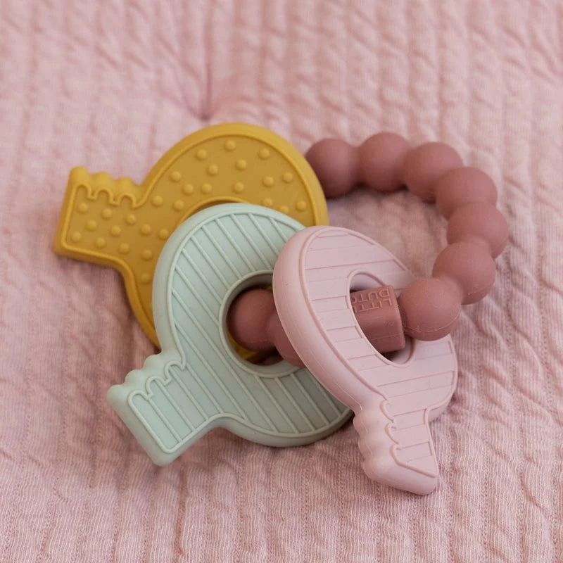 Teething Toy Keychain | Pink