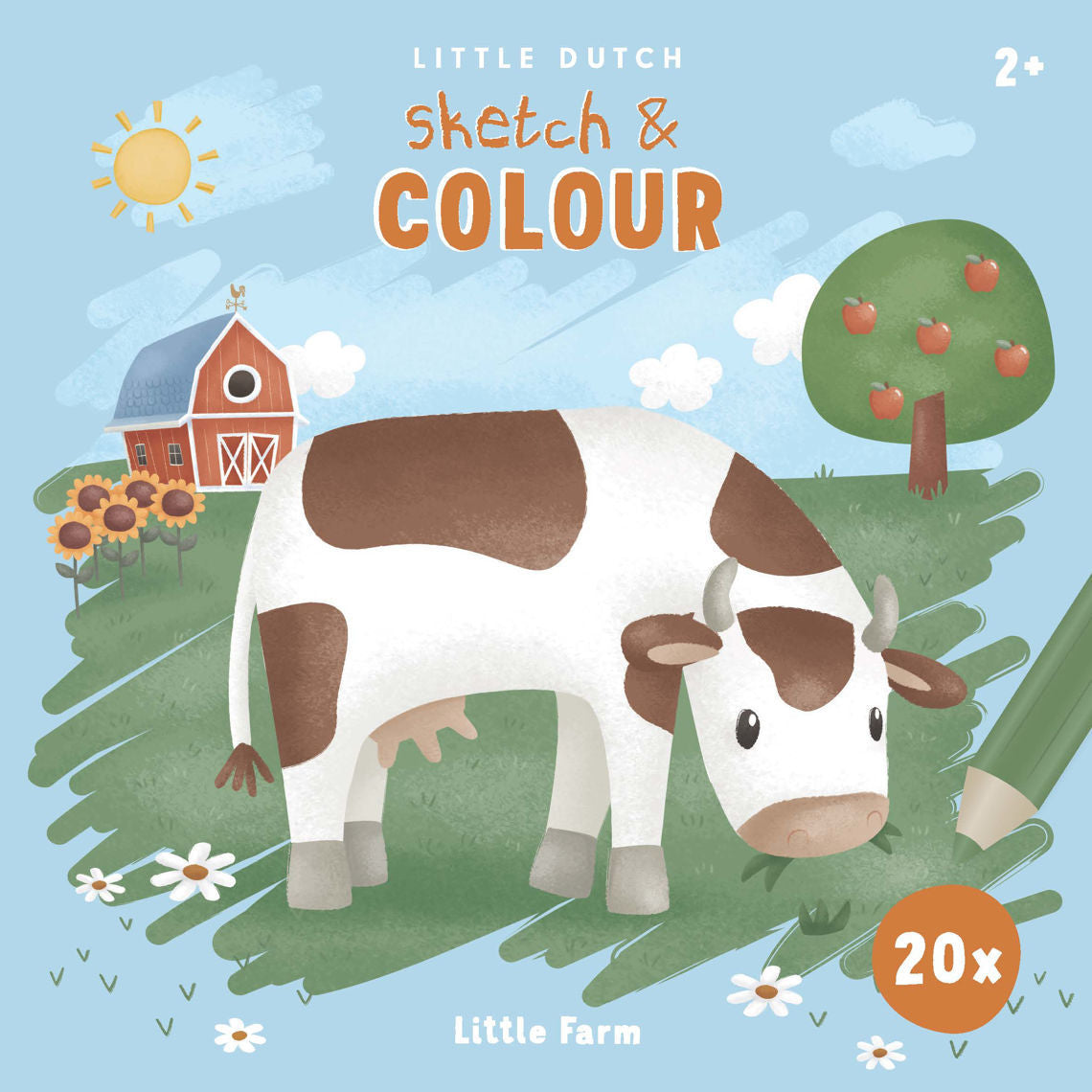 Sketch & Coloring Book Little Farm