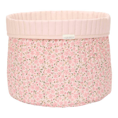 Quilted Storage Basket Large Fairy Floral