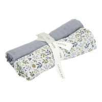 Swaddles muslin 70 x 70 cm Forest Adventure & Denim Blue