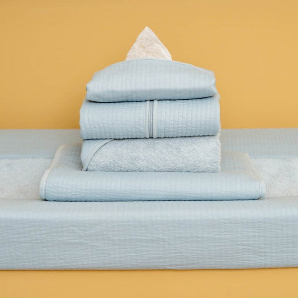 Cot blanket Pure Soft Blue