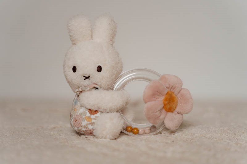 Miffy rattle ring Vintage Little Flowers