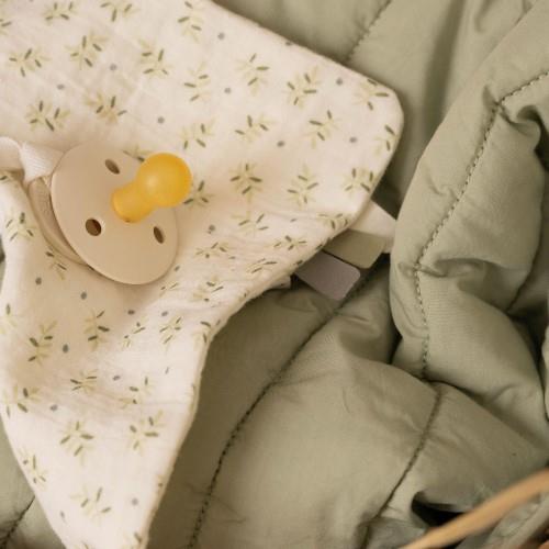 Pacifier Cloth Muslin - Blueberry Leaves