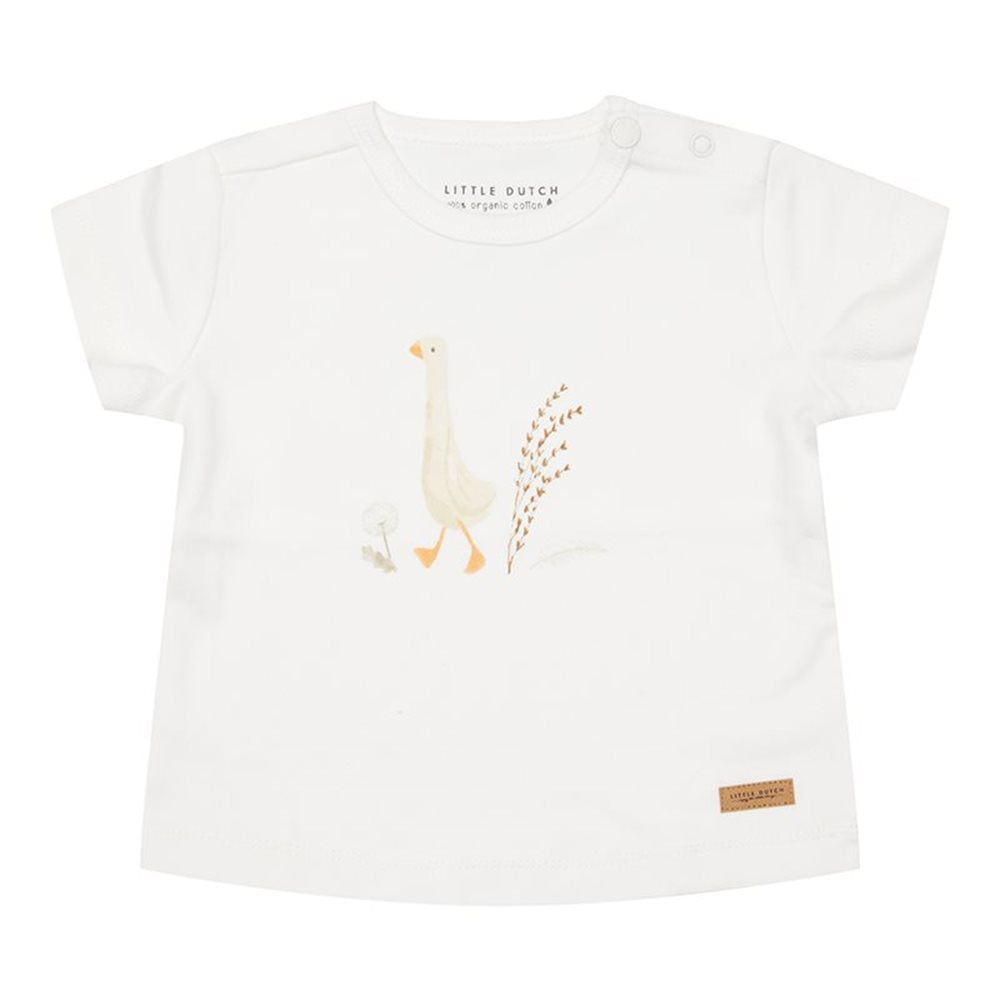 T-shirt short sleeves Little Goose Walking White