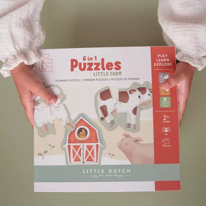 6 in 1 puzzles Little Farm