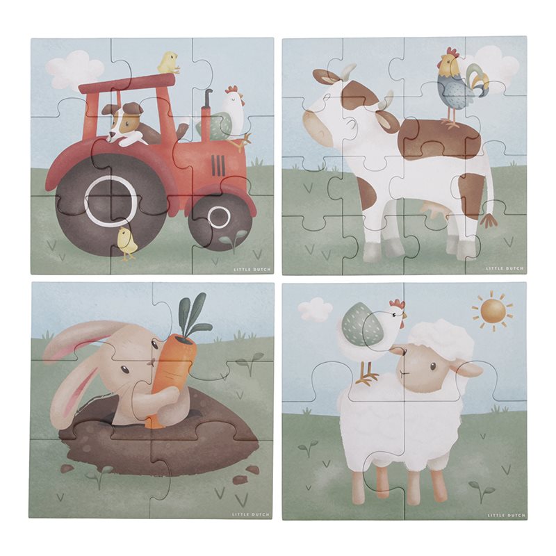 4 in 1 puzzles Little Farm