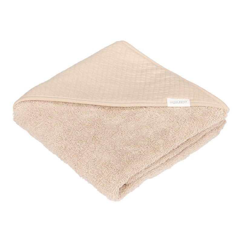 Hooded Towel Pure Beige 75 x 75 cm