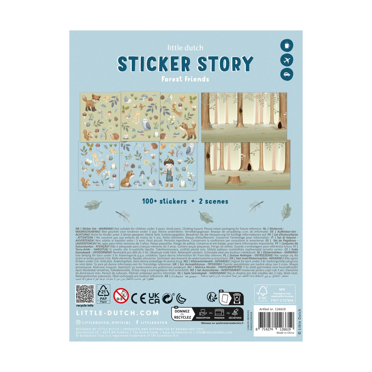 Sticker Scenes - Forest Friends