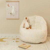 Kids Armchair - Teddy Soft White