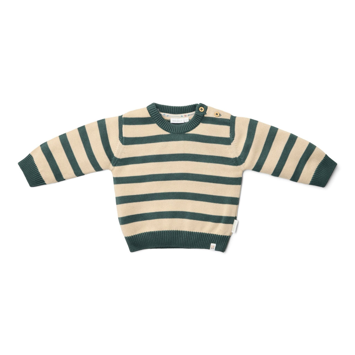 Green Stripe Knitted Sweater | Forest Friends