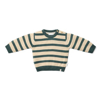 Green Stripe Knitted Sweater | Forest Friends