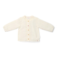 White Long Sleeve Blouse with Buttons | Fairy Garden