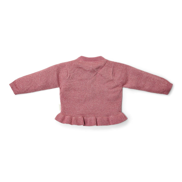 Pink Buttons Knitted Cardigan | Fairy Garden