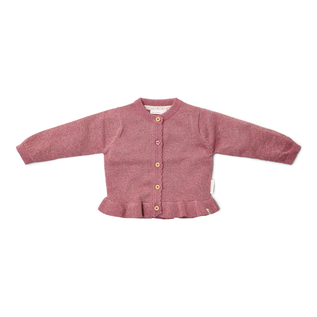 Pink Buttons Knitted Cardigan | Fairy Garden