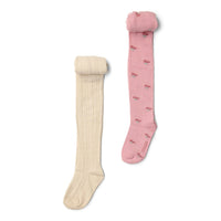 2-Pack Tights Sand & Velvet Rose | Fairy Garden