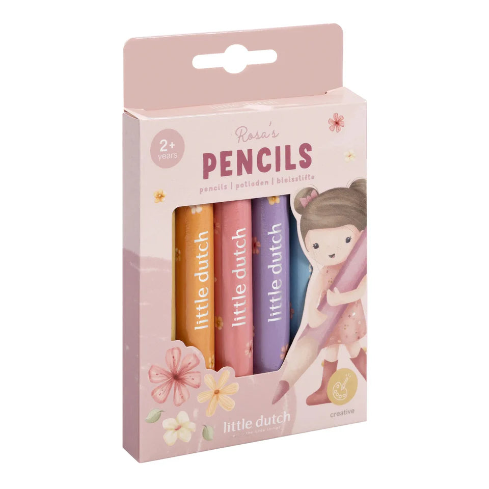Wooden Coloured Pencils | Rosa & Friends