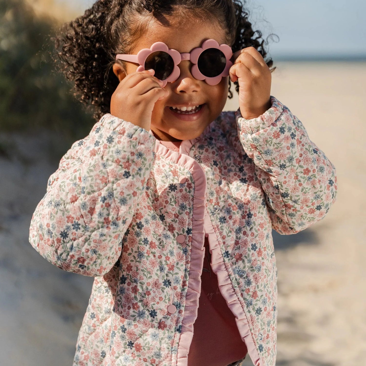 Jacket | Pink Meadow Flowers