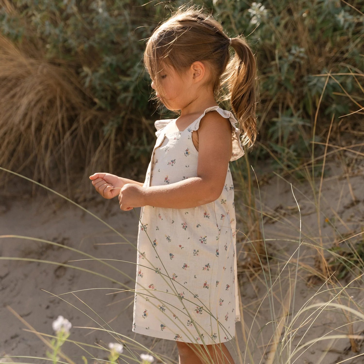 Sleeveless Dress | Sand Fairy Bloom