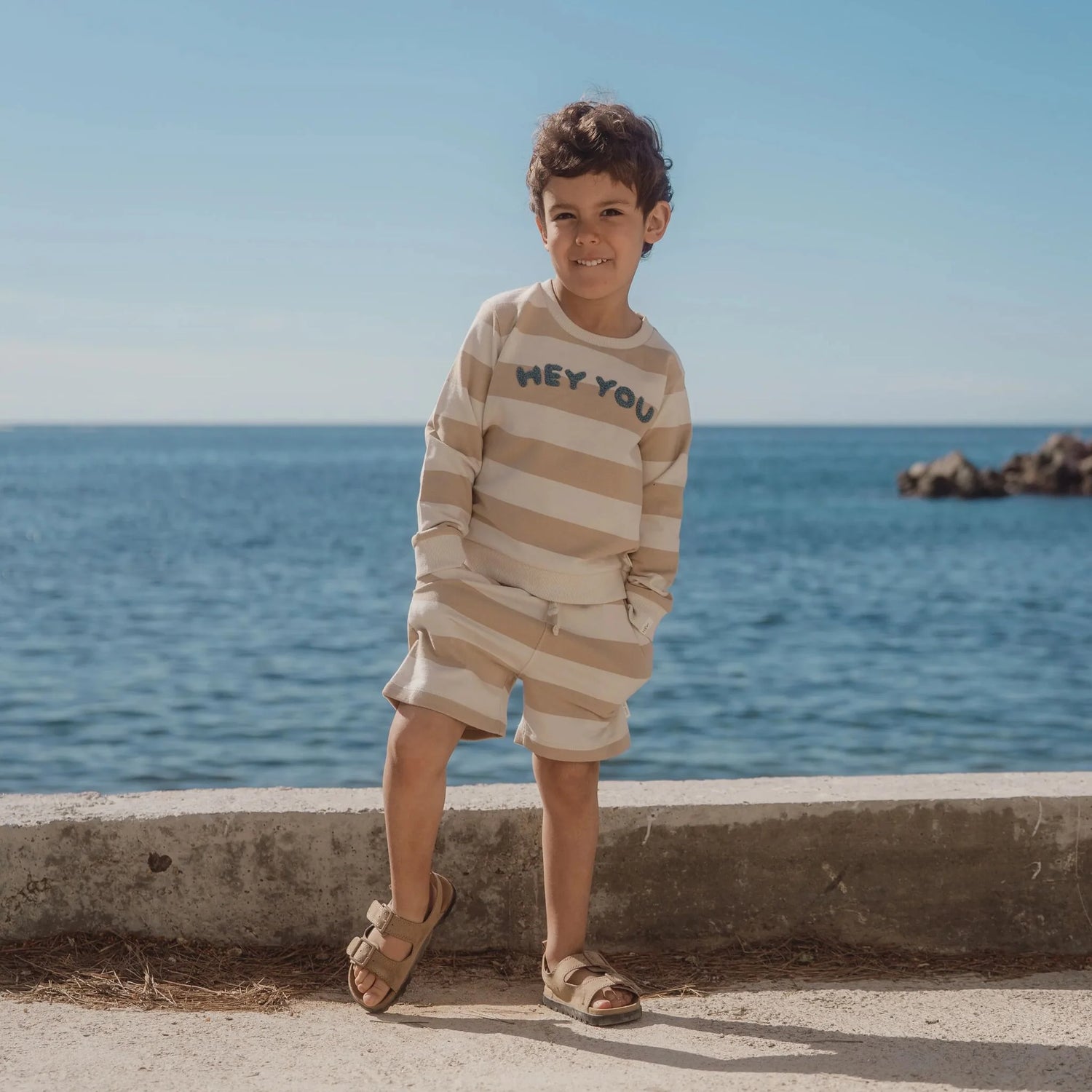 Shorts | Sand Biscuit Stripe