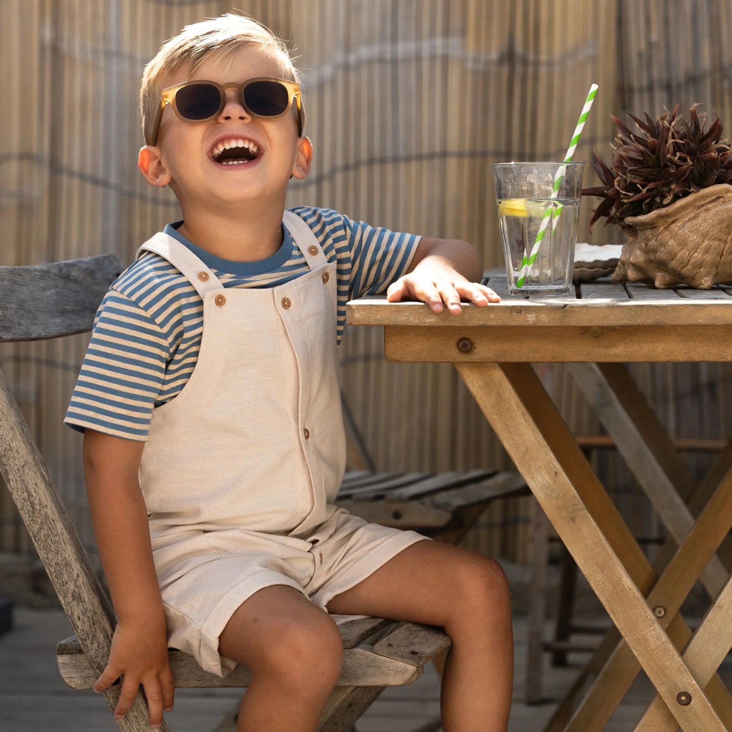 Short Dungarees | Sand