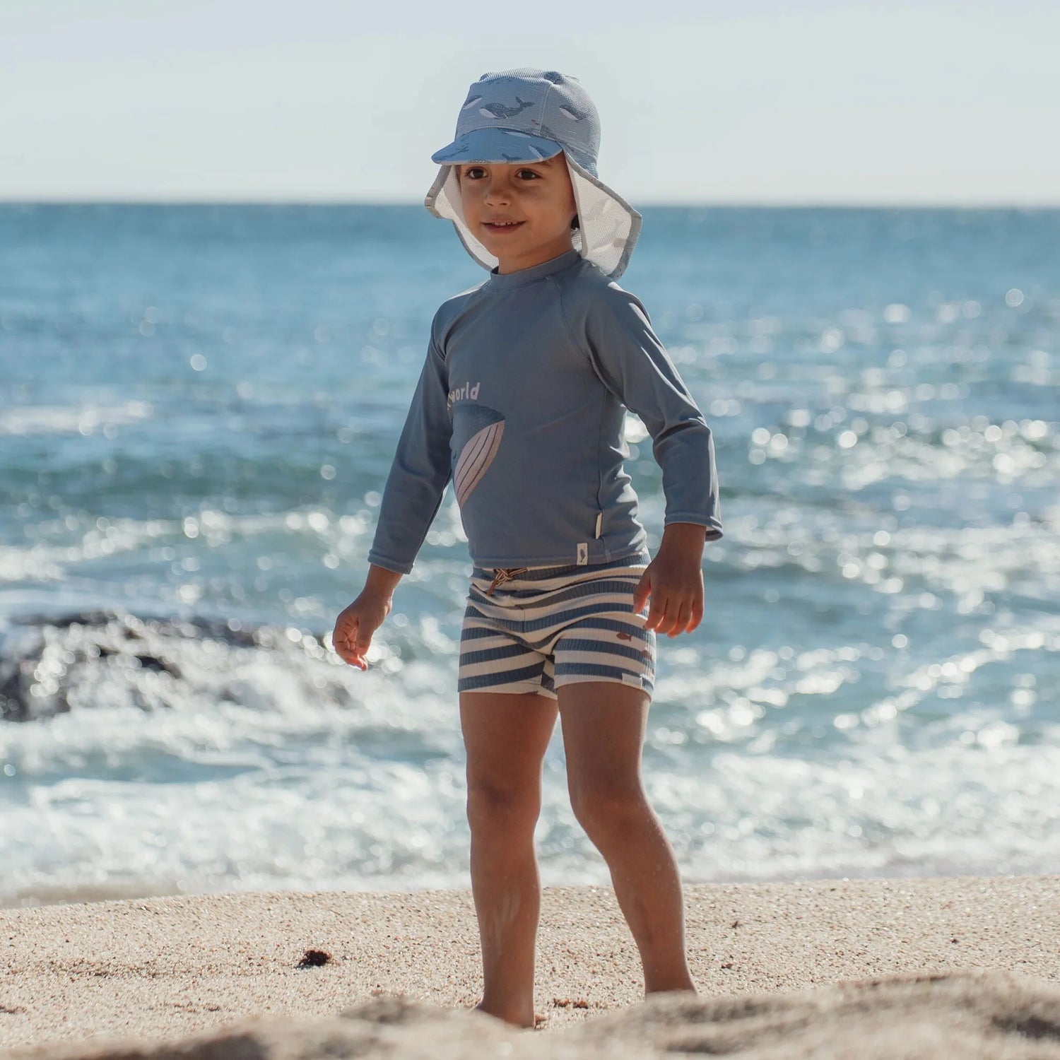 Swim Shorts | Ocean Blue Stripes