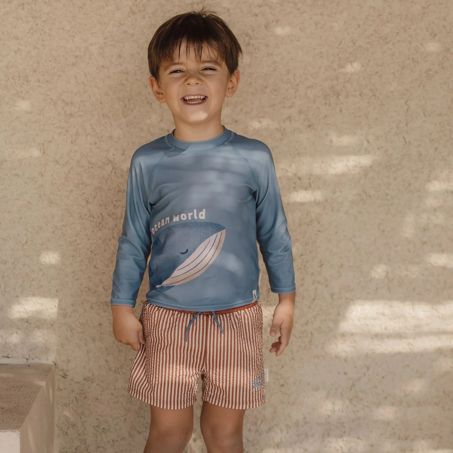 Swim Shorts | Ocean Brown Stripes