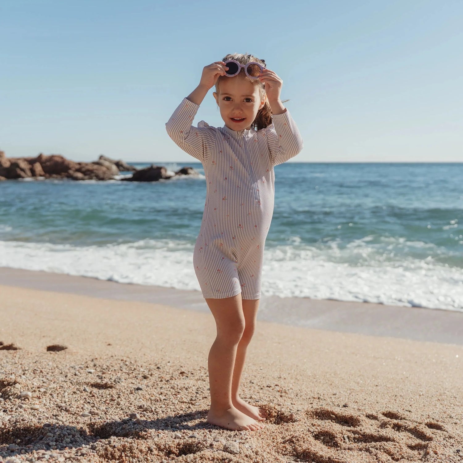 Swimsuit Long Sleeves | Dreamy Stripes