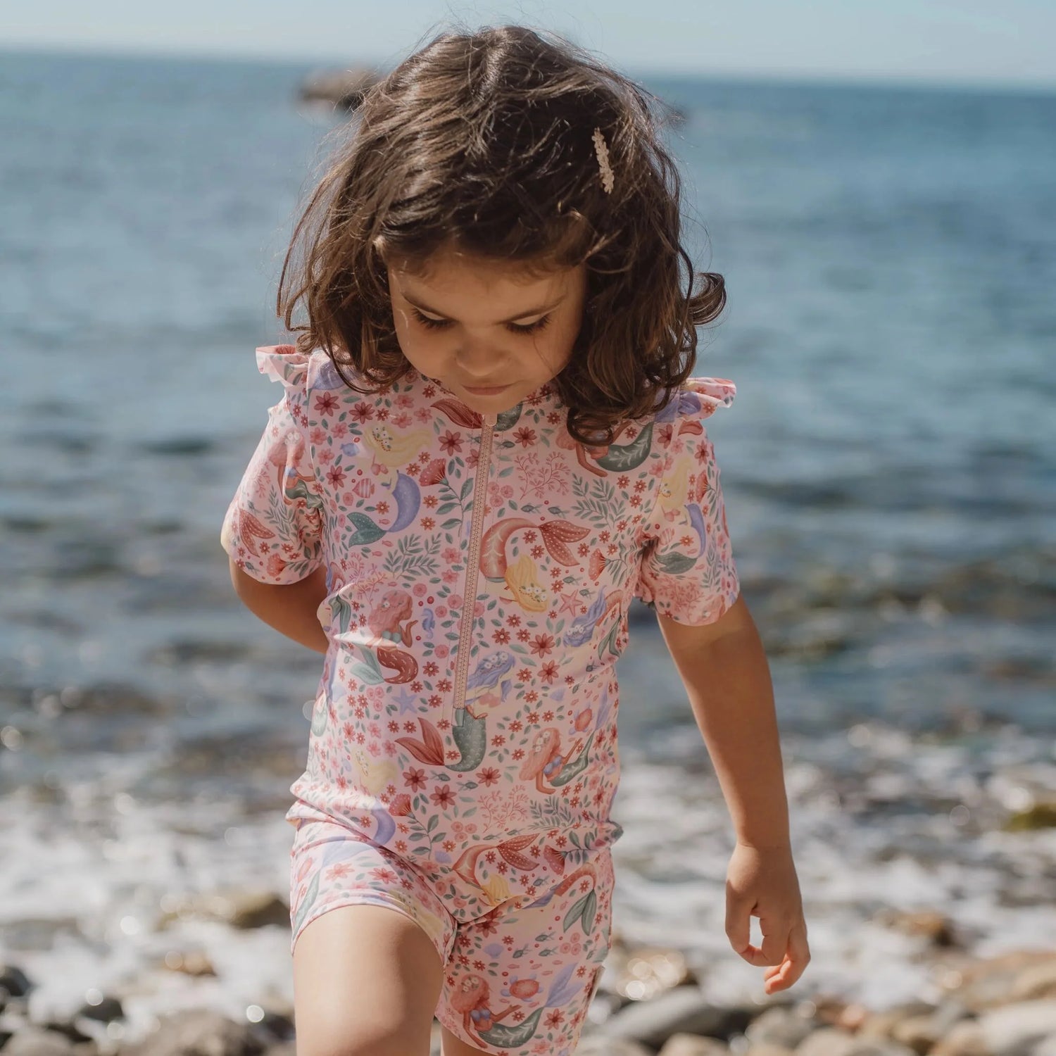 Swimsuit Short Sleeves | Dreamy Mermaid