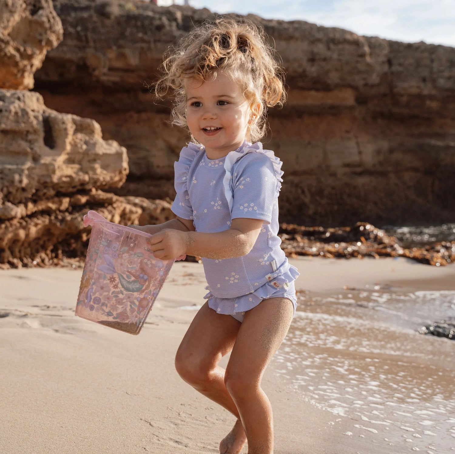 Short Sleeve Swim Shirt with Bottoms | Dreamy Lavender