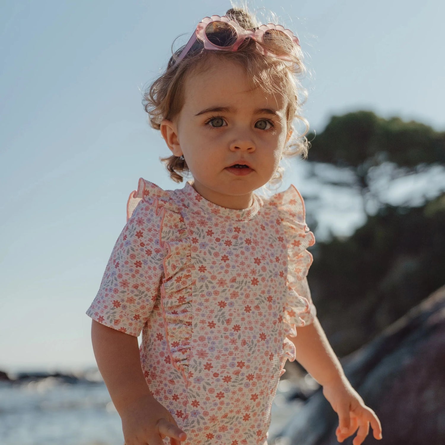Swimsuit Short Sleeves | Dreamy Flowerfield