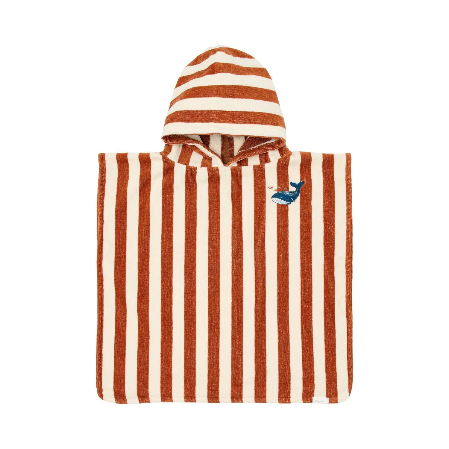 Beach Poncho | Ocean Brown Stripes