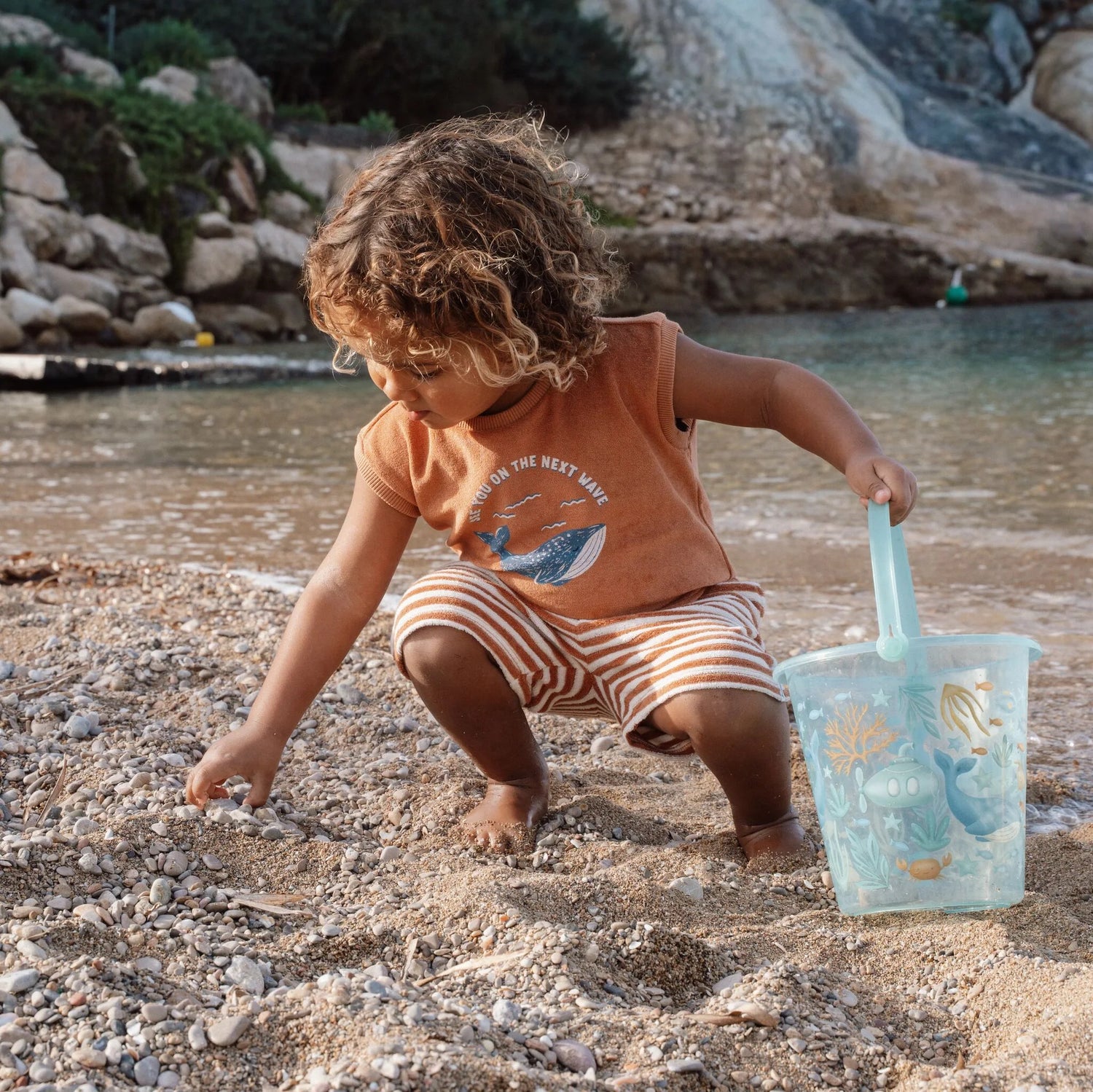 Top & Shorts Set | Ocean World Brown
