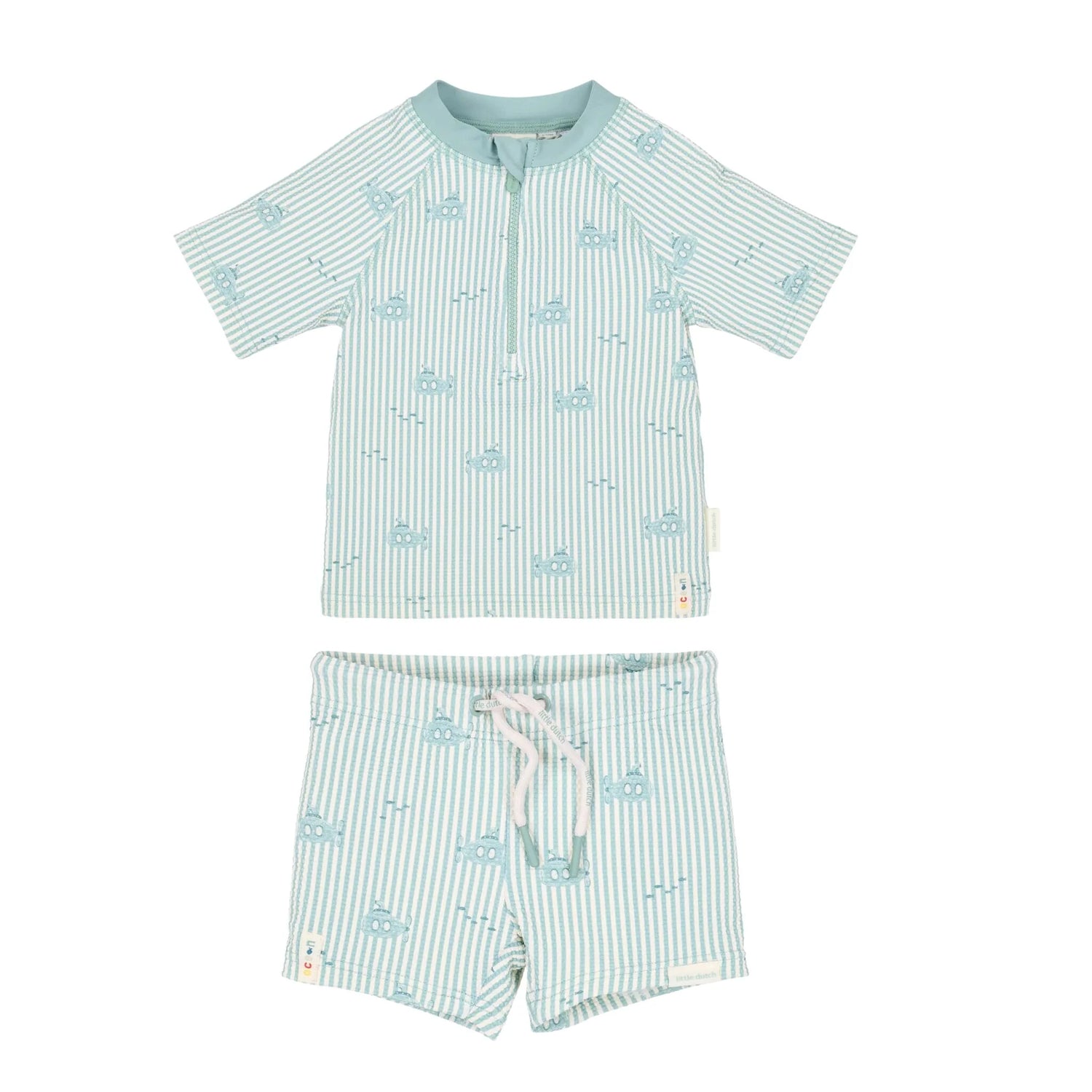 Swim T-Shirt & Shorts Set | Ocean Adventure Green