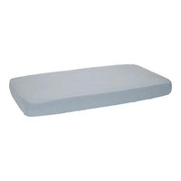 Fitted Cot Sheet Pure Denim Blue
