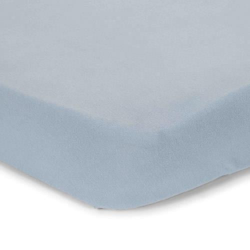 Fitted Cot Sheet Pure Denim Blue
