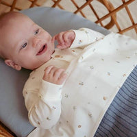 Fitted Cot Sheet Pure Denim Blue