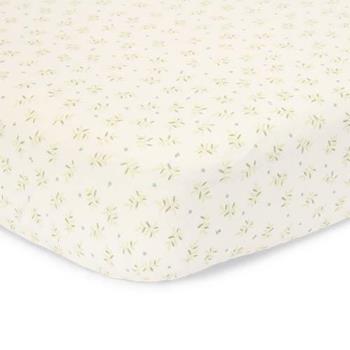 Fitted cot sheet Blueberry Leaves