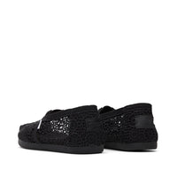 Women's Alpargata Moroccan Crochet Black