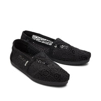Women's Alpargata Moroccan Crochet Black