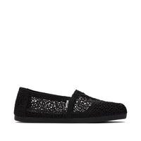 Women's Alpargata Moroccan Crochet Black
