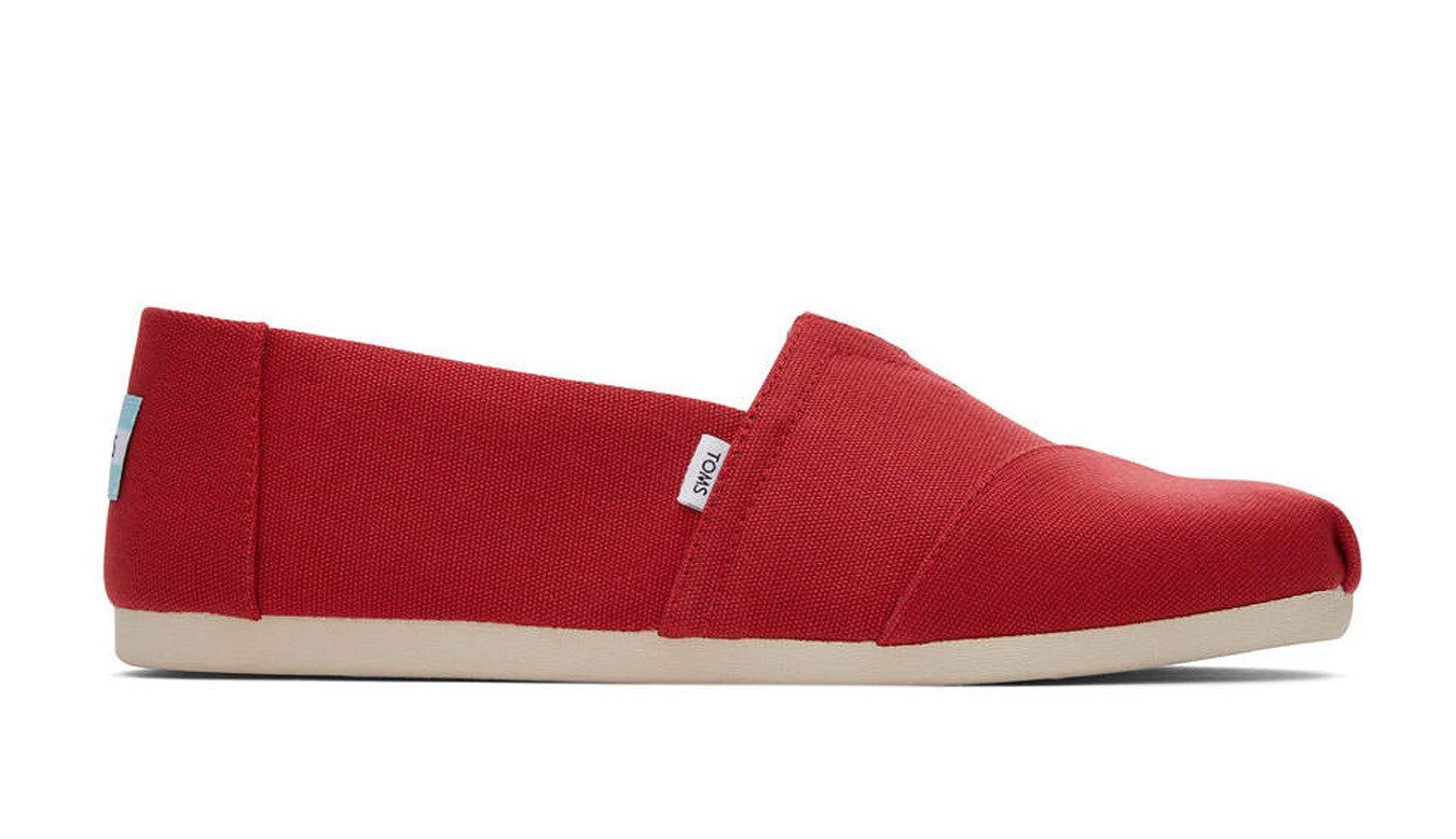 Men's Alpargata Recycled Cotton Canvas Red
