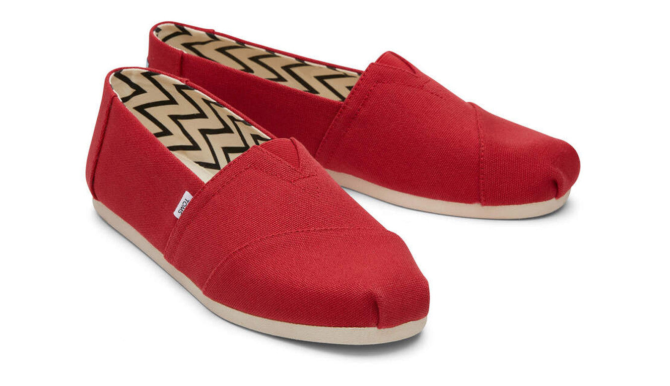 Men's Alpargata Recycled Cotton Canvas Red