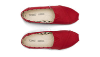 Men's Alpargata Recycled Cotton Canvas Red